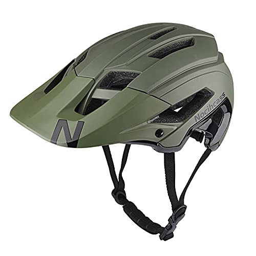 Casco de Bicicleta para Adultos Mujeres Hombres, Casco de Ciclismo MTB Casco de Bicicleta de Montaña con Visera para Mujeres Hombres 56-61 cm (22-24 Pulgadas)