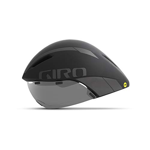 Casco de ciclismo Aerohead MIPS Aero / Tri Giro Unisex, negro / titanio, grande (59-63 cm)