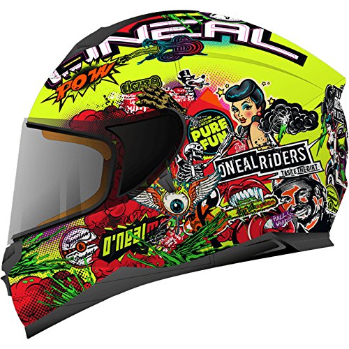 Casco de motocicleta Challenger Crank de la marca Oneal., Hi-Viz, Small