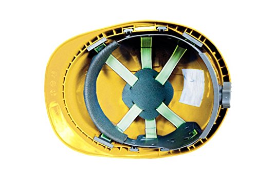 Casco de protección con cinta de sujeción, tamaño ajustable, EN397, color amarillo