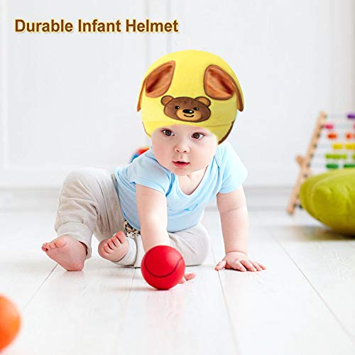 Casco de Seguridad para Bebé Niño Infantil Gorra Antigolpe Sombrero para Proteger Cabeza Aprender Gatear Andar Caminar Correr Jugar Bicicleta con Ajustable Arnés de Protección