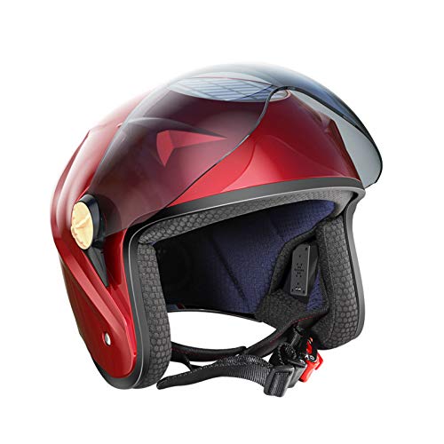 Casco Moto Cascos Bluetooth Casco Modular de Motos Casco Patinete Eléctrico,Bicicleta Urbana,Diseño Muy Ligero con ventilación Integral Carga Solar Mucha Comodidad y Máxima Seguridad