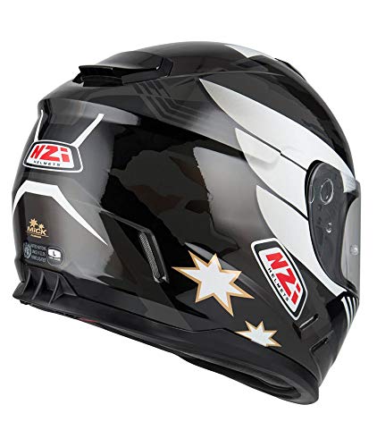 Casco NZI Integral Fusion Negro Gris Brillo T-L