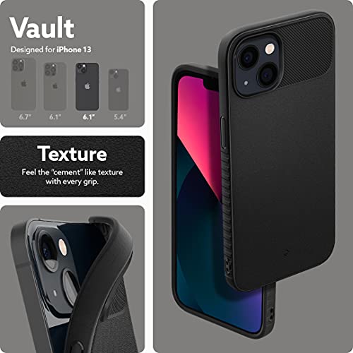 Caseology Funda Vault Compatible con iPhone 13 - Matte Black