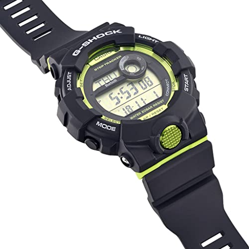 Casio G-SHOCK Reloj Digital, Contador de pasos, Sensor de movimiento, Aplicación de deporte gratuita para descargar, 20 BAR, Blanco, para Hombre, GBD-800-8ER