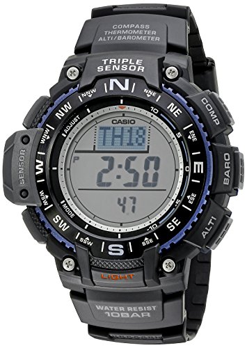 Casio Sgw-1000-1acf Reloj Digital Para Hombre Colección Protek Caja De Resina Esfera Color Gris