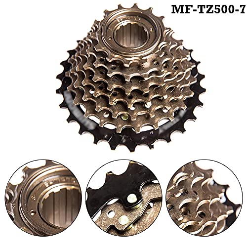 Cassette de MF-TZ500 6/7 Velocidades 14-28T MTB Cassette,Piñón de la Bicicleta, para Bicicleta de montaña, Bicicleta de Carretera, MTB, BMX, SRAM, Shimano (6 Velocidad)