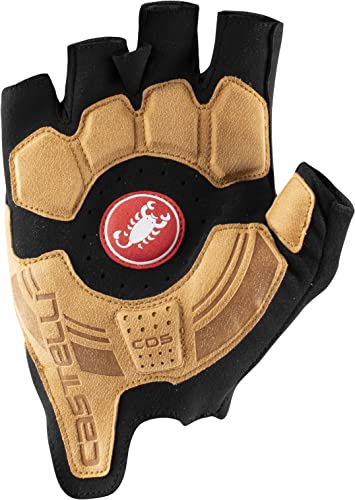 CASTELLI 4521024-120 Rosso Corsa PRO V GLOVE Guantes de ciclismo hombre black/Tan XL