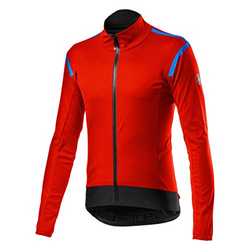 castelli Alpha Ros 2 Light Jacket Chaqueta, Hombre, Fiery Red, S