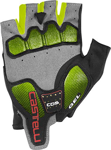 Castelli Arenberg Gel 2 Guantes de Ciclismo Unisex - Adulto, Balck/Yellow Fluo, XXL