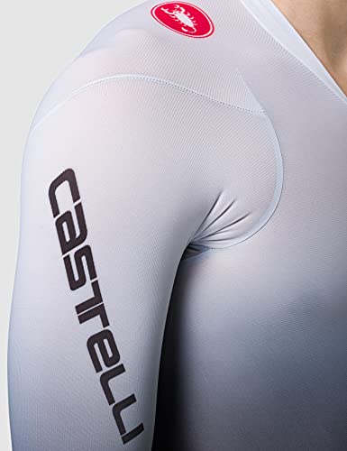 CASTELLI Body Paint 4.X Speed Suit LS Pantalones Cortos, Silver Gray/Black, L para Hombre