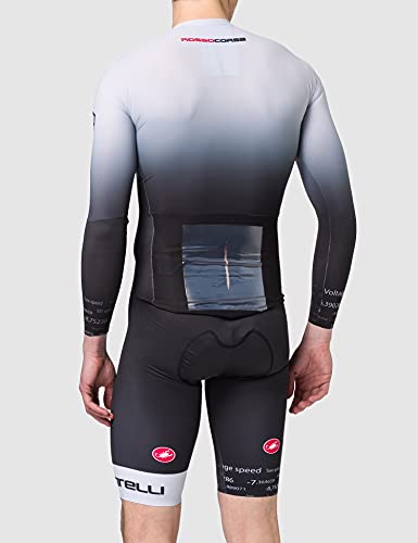 CASTELLI Body Paint 4.X Speed Suit LS Pantalones Cortos, Silver Gray/Black, L para Hombre