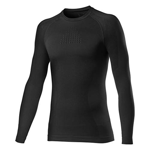 castelli Core Seamless Base Layer LS, Ropa Interior Ciclismo Hombre, Negro, XXL