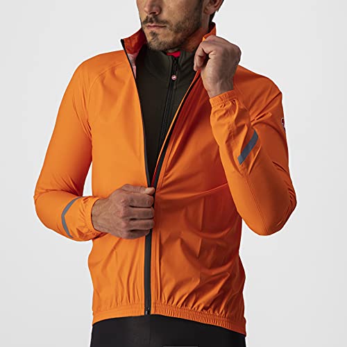 castelli Emergency 2 Rain Jacket Chaqueta, Hombre, Brilliant Orange, M