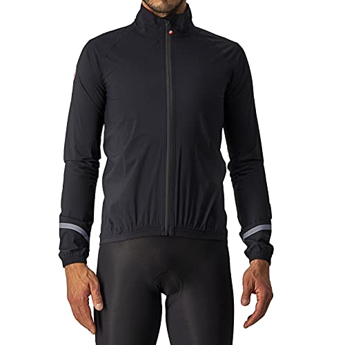 castelli Emergency 2 Rain Jacket Chaqueta, Hombre, Light Black, XL