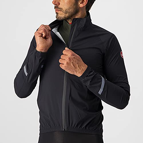 castelli Emergency 2 Rain Jacket Chaqueta, Hombre, Light Black, XL