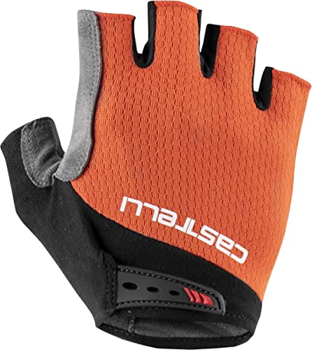 CASTELLI Entra V Glove - Guantes de ciclismo para hombre, Hombre, 4521075-656, fiery red, S