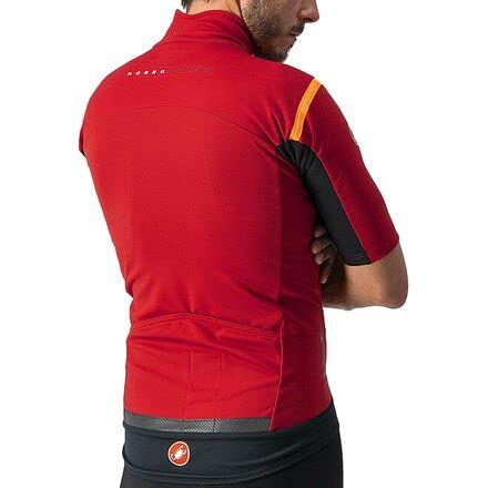 castelli Gabba Ros Chaqueta, Hombre, Pro Red/Brilliant Orange, M