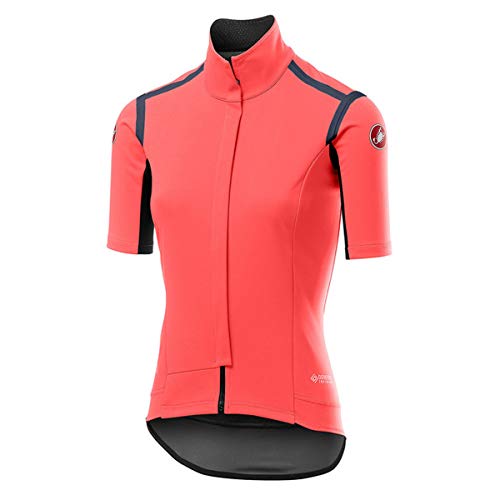 CASTELLI Gabba Ros W - Chaqueta Deportiva para Mujer, Mujer, 4519536, Rosa Brillante, M