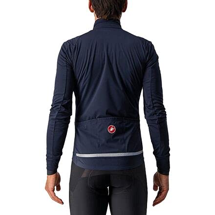 castelli GO Jacket Chaqueta, Hombre, Savile Blue, XL