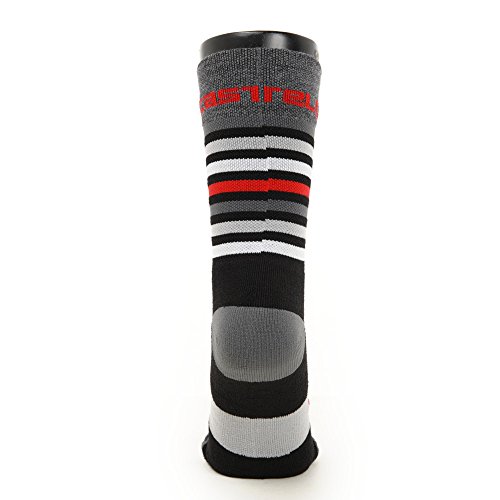castelli Gregge 15 Sock Calcetines, Unisex Adulto, Black Red, L-XL