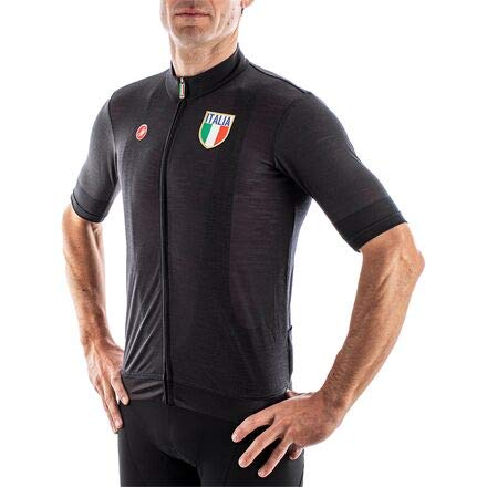 CASTELLI Italia 2.0 Jersey Camiseta, Light Black, M para Hombre