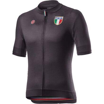 CASTELLI Italia 2.0 Jersey Camiseta, Light Black, M para Hombre