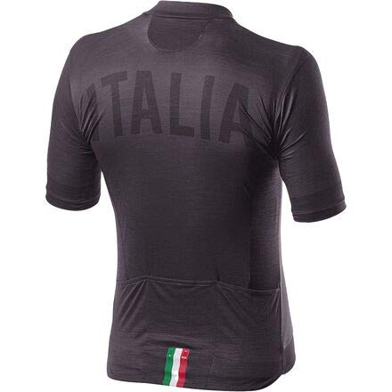 CASTELLI Italia 2.0 Jersey Camiseta, Light Black, M para Hombre