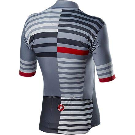 castelli Mid Weight Pro Jersey Camiseta, Hombre, Vortex Gray, XX-Large