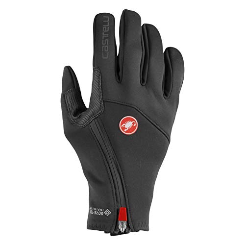 castelli Mortirolo Glove, Guantes de fútbol Unisex Adulto, Unisex Adulto, 4520533, Light Black, L