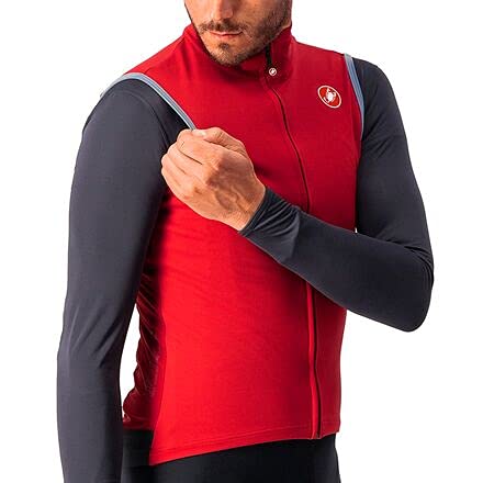 castelli Perfetto Ros Vest Chaqueta, Hombre, Pro Red, L