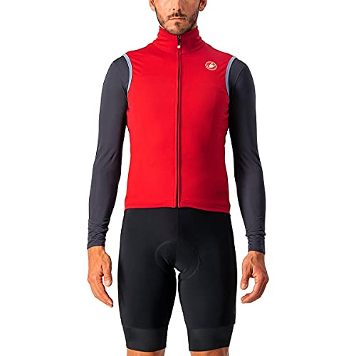 castelli Perfetto Ros Vest Chaqueta, Hombre, Pro Red, L