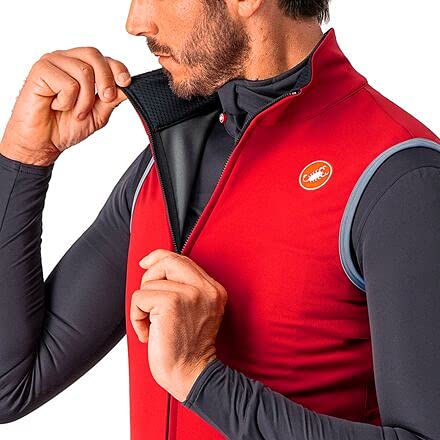 castelli Perfetto Ros Vest Chaqueta, Hombre, Pro Red, L