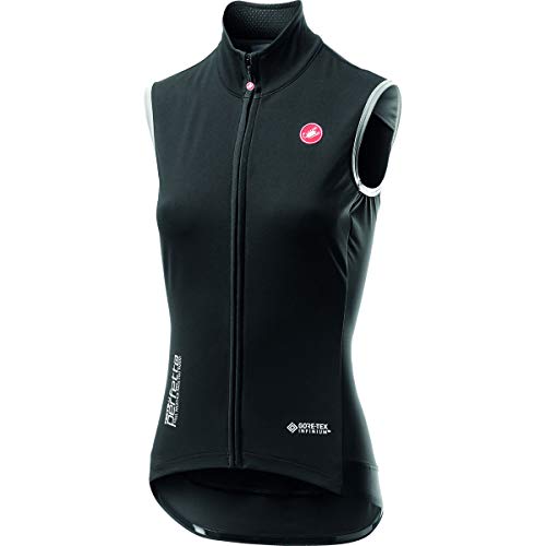 castelli Perfetto Ros W - Chaleco Deportivo para Mujer, Mujer, 4519538, Light Black, S