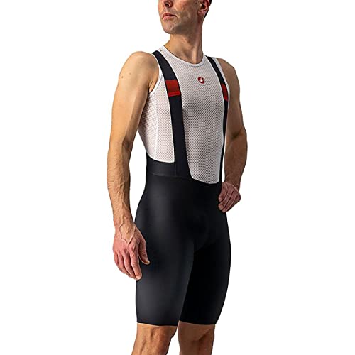 CASTELLI Premio Black Bibshort Pantalones Cortos, Negro, M para Hombre