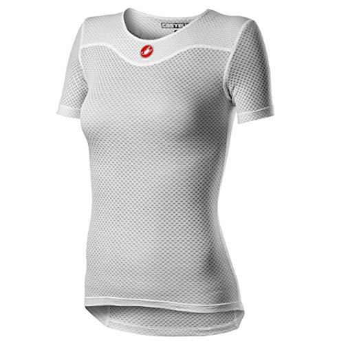 castelli Pro Issue 2 W Sleeve Camiseta, Mujer, Blanco, M