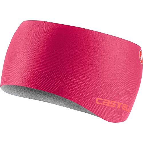 castelli Pro Thermal W Headband Bandana, Mujer, Rosa Brillante, Uni