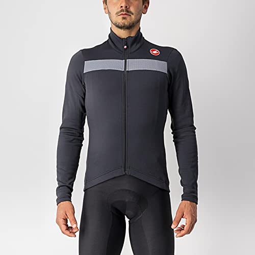 castelli Puro 3 Jersey FZ Camiseta, Hombre, Light Black, L