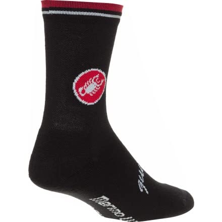 castelli - Quindici Soft 15cm Sock, Color Negro, Talla L-XL