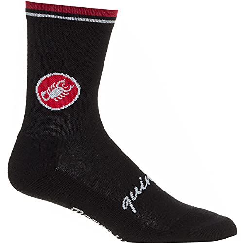 castelli - Quindici Soft 15cm Sock, Color Negro, Talla L-XL