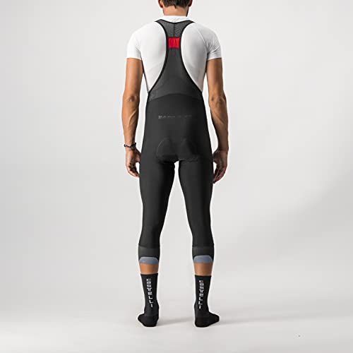 castelli Sorpasso Ros Bibtight Pantalones Cortos de Ciclismo, Hombre, Negro, L