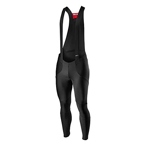 castelli Sorpasso Ros Bibtight Pantalones Cortos de Ciclismo, Hombre, Negro, L