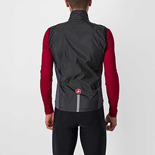 castelli Squadra Stretch Vest Chaleco Deportivo, Hombre, Light Black/Dark Gray, X-Large