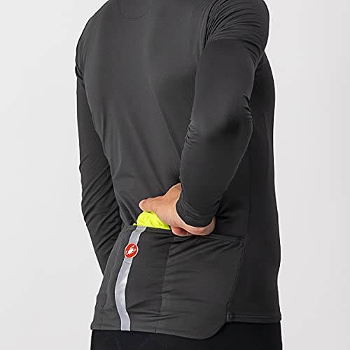 castelli Squadra Stretch Vest Chaleco Deportivo, Hombre, Yellow Fluo/Dark Gray, L