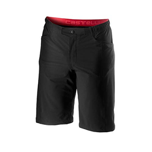 castelli Unlimited Baggy Pantalones Cortos, Hombre, Negro, M