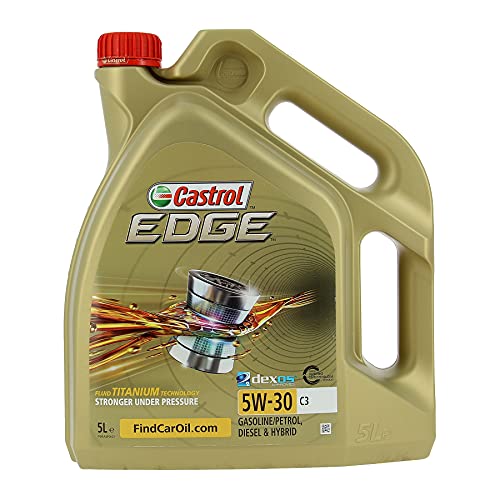 Castrol EDGE - Lubricante con Titanium FST de 5 l, con viscosidad 5W-30 y conforme con la especificación C3