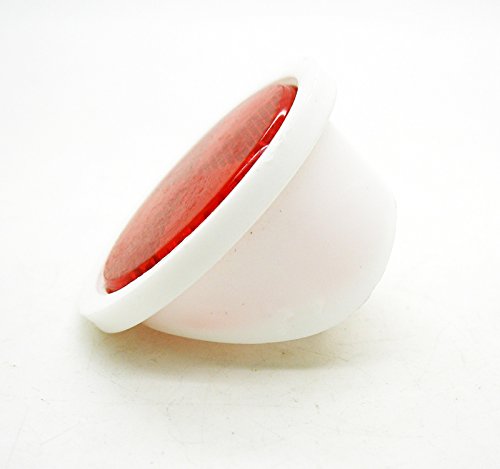 Catadrioptico Clasico Reflector Blanco Rojo para Guardabarros de Bicicleta Vintage Rojo y Blanco 3823