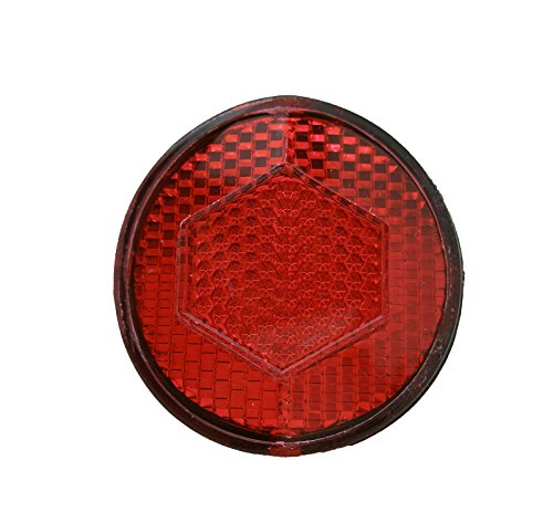Catadrioptico Reflector NEGRO ROJO para Guardabarros de Bicicleta Vintage 3823ng