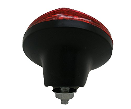 Catadrioptico Reflector NEGRO ROJO para Guardabarros de Bicicleta Vintage 3823ng