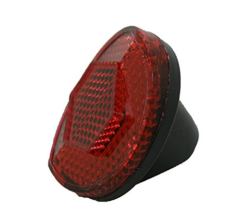 Catadrioptico Reflector NEGRO ROJO para Guardabarros de Bicicleta Vintage 3823ng
